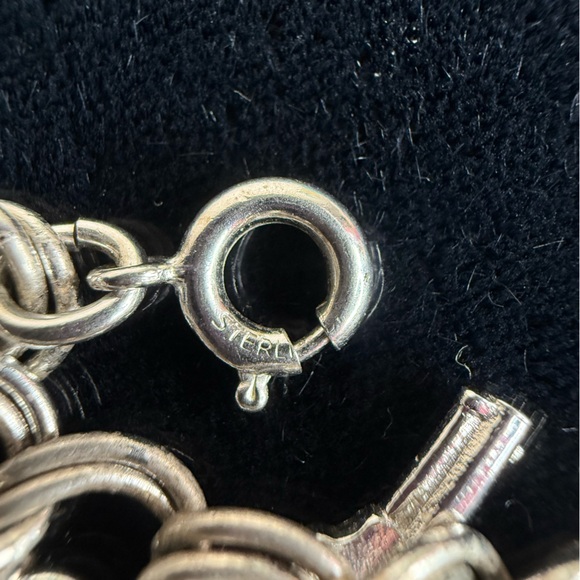 Vintage Moveable LOADED Sterling 925 Silver Articulated Charm Bracelet 89.3 G - Picture 14 of 16